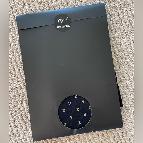 Fogal X Zadig & Voltaire Black and Gold Tights - Picture 4 of 7